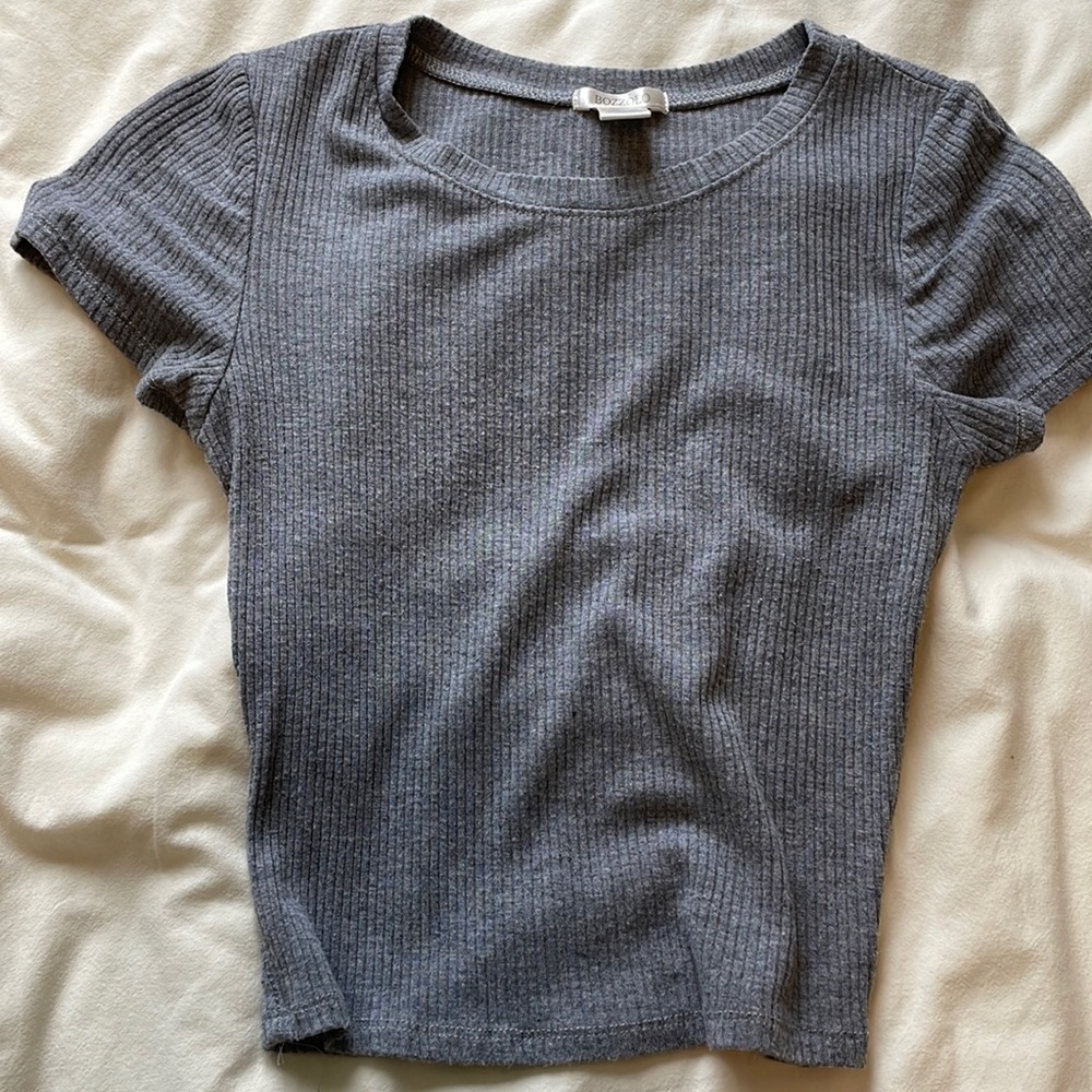 Bozzolo, S, grey crop top.